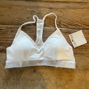 Calvin Klein NEW racerback bra size L.